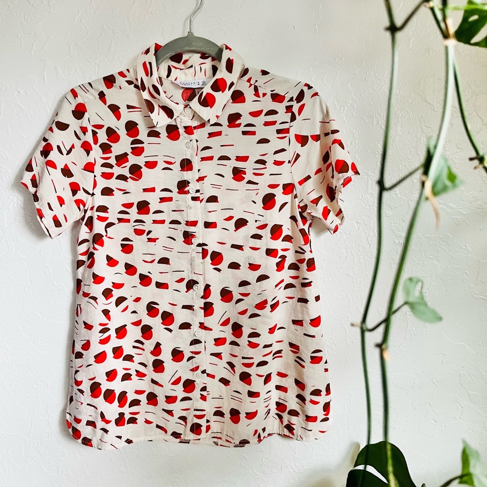 Retro Print Button Up - Picture 2 of 4